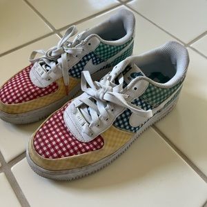RARE PLAID NIKE AF1s